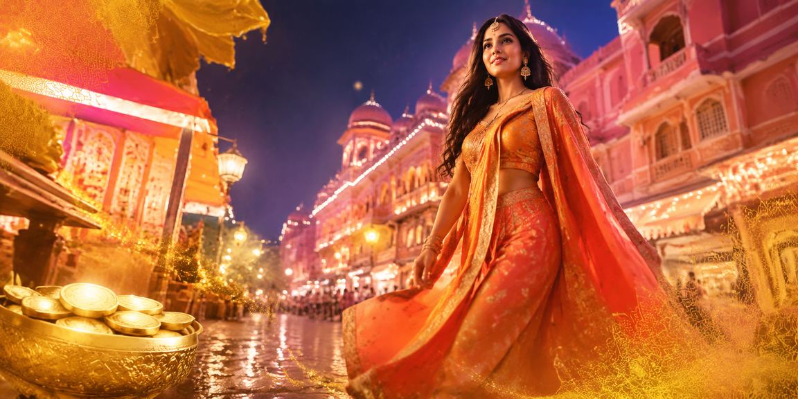 Indian player enjoying a vibrant casino night with promotions